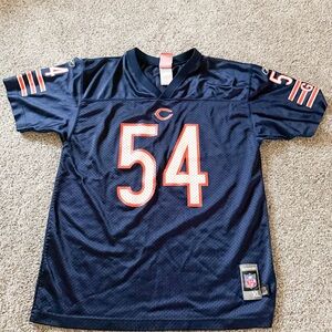 Chicago Bears #54 Navy Football Jersey Vintage Urlacher Youth XL